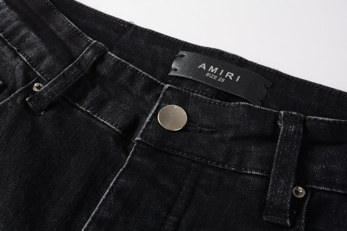 AMIRI Slim Fit Distressed Jeans – Full Length Denim