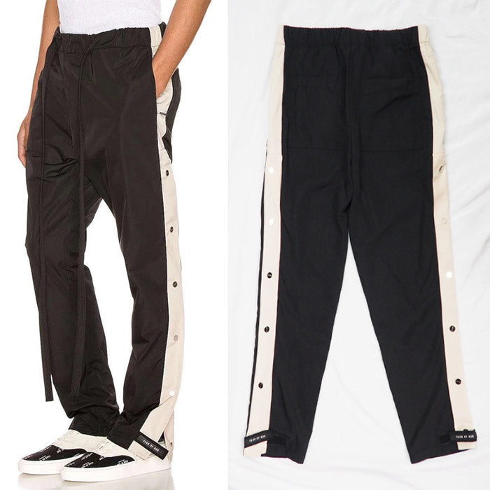 Fear Of God Essentials Side Snap Button Track Pants – Black