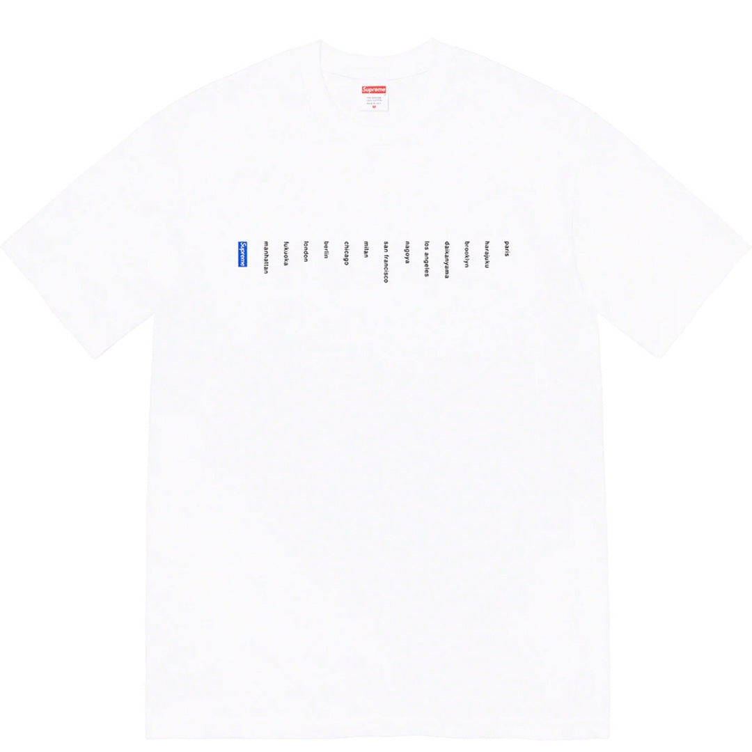 Supreme Location Tee – 100% Cotton Graphic Tee