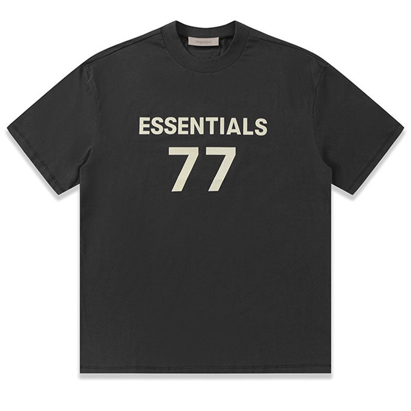 Fear of God Essentials 77 Digital Print T-Shirt – Apricot / Black
