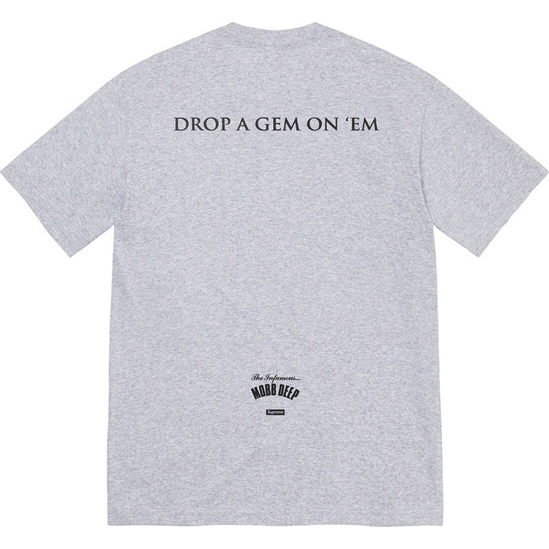 Supreme Mobb Deep Dragon T-Shirt — Black / White / Grey