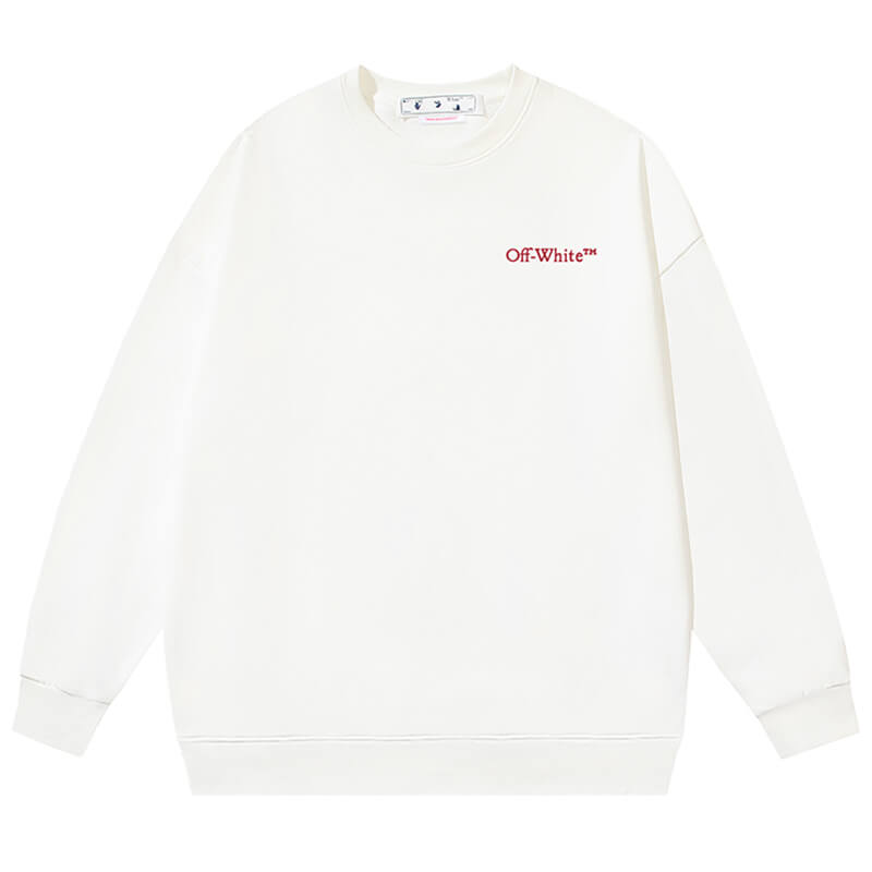 Off-White Logo Print Arrow Crewneck Sweatshirt