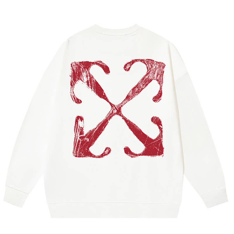 Off-White Logo Print Arrow Crewneck Sweatshirt