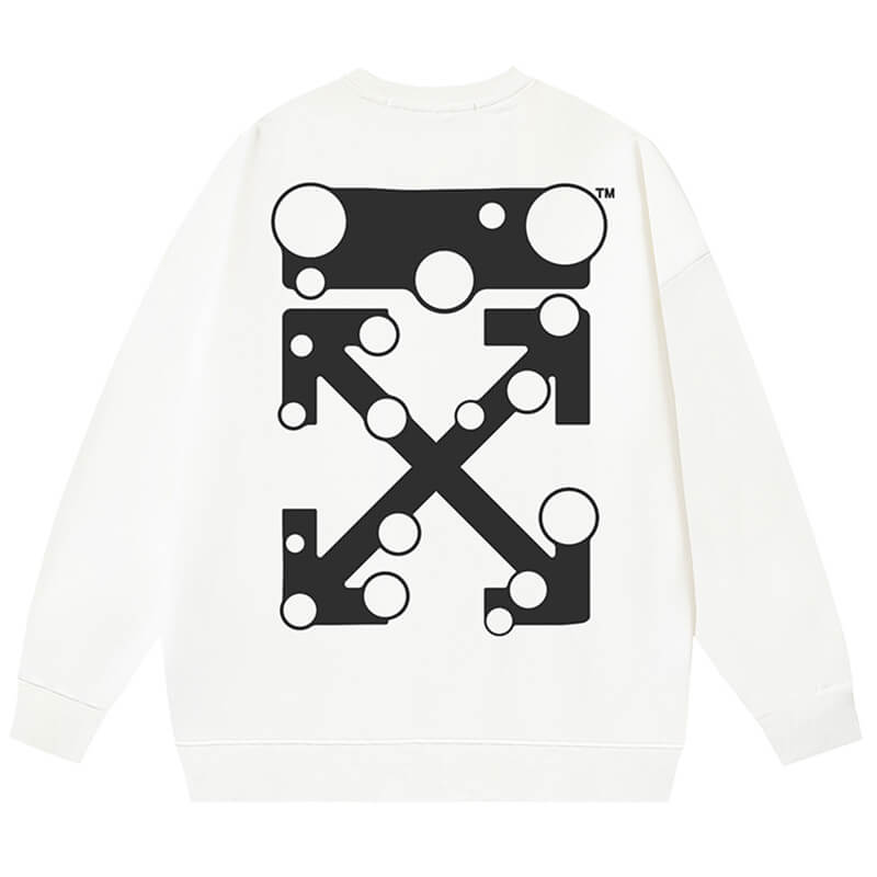 Off-White "Cute Here" Graphic Crewneck Sweatshirt