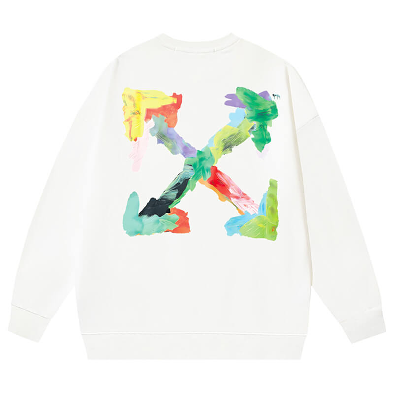 Off-White Brush Arrow Crewneck Sweatshirt