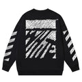Off-White Scribble Diagonal Boxy Crewneck Sweatshirt