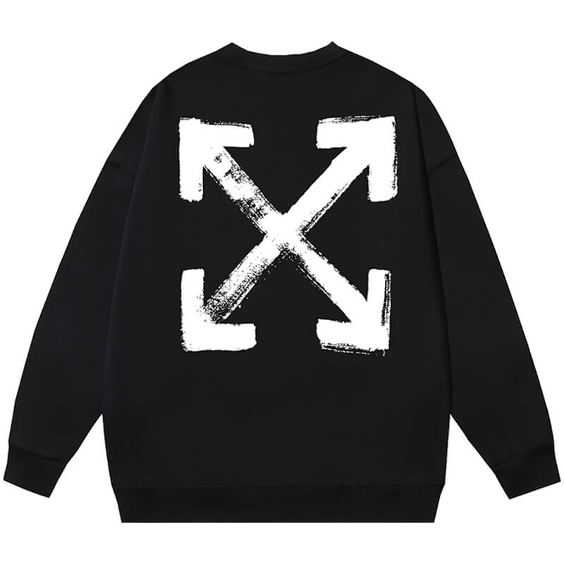 Off-White Paint Arrow Slim Fit Crewneck Sweatshirt