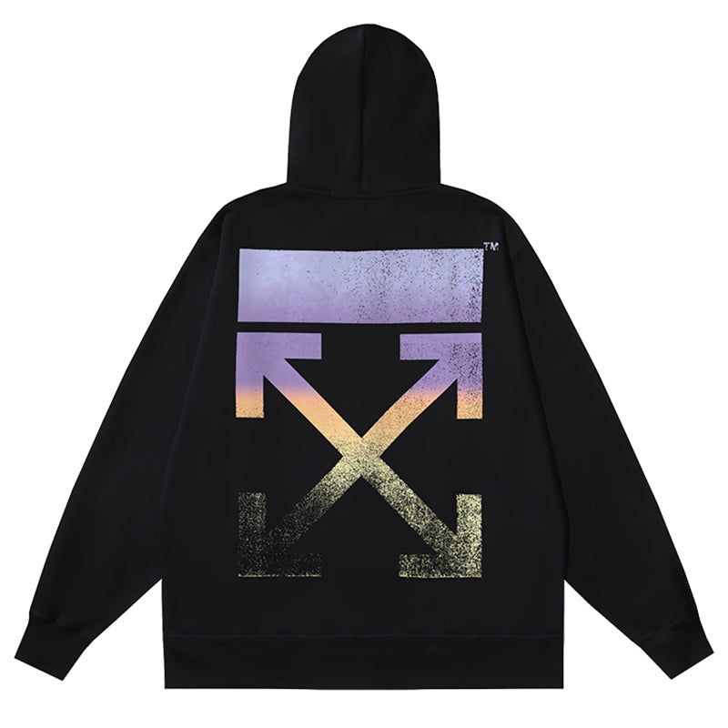 Off-White Gradient Arrows Hoodie – Ombre Arrow Back Print