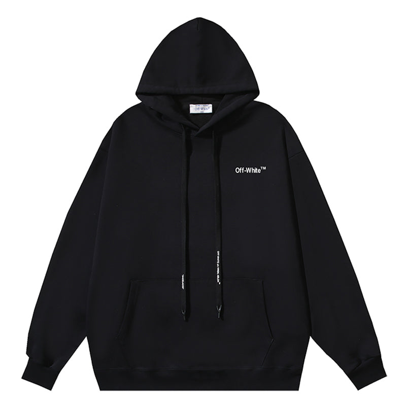 Off-White Cotton Arrow Skate Hoodie