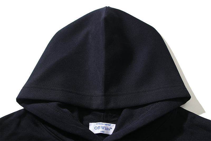 Off-White Cotton Arrow Skate Hoodie