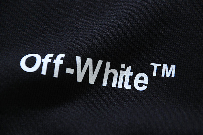 Off-White Cotton Arrow Skate Hoodie