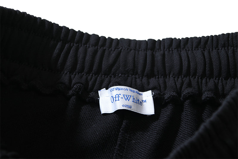 Off-White Arrow Print Casual Trousers – Straight Loose Fit (Style #1072)