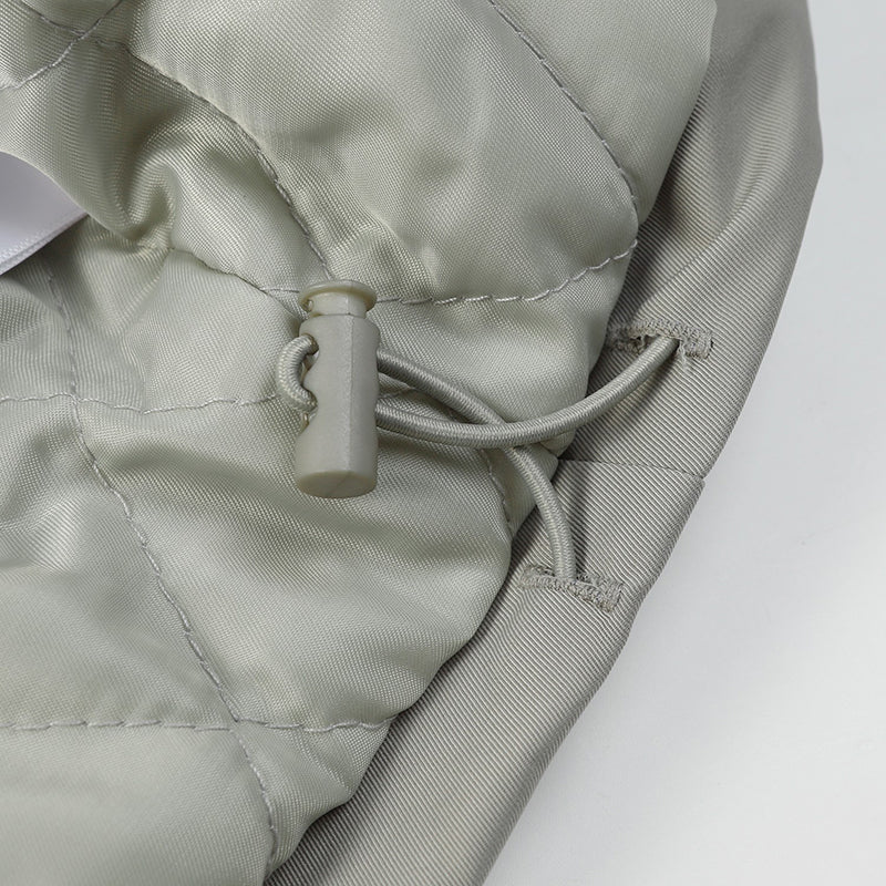 Fear Of God Essentials Padded Hooded Jacket – Light Blue / Grey