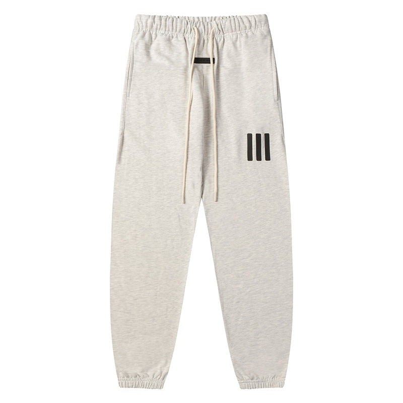 Fear Of God Essentials III Triple Bar Logo Sweatpants – Grey / White Grey