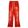 Hellstar Retro washed Flare pants Red