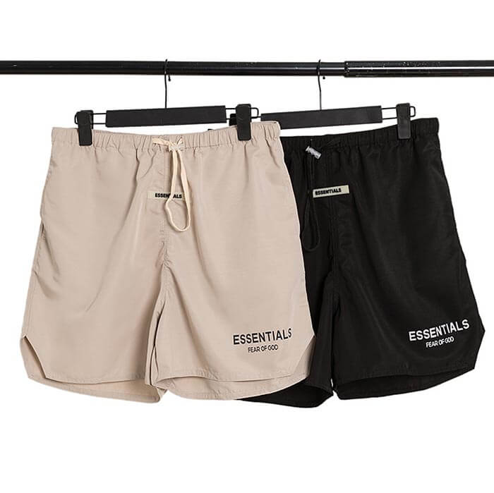 Fear of God Essentials 3M Reflective Shorts – Black / Grey