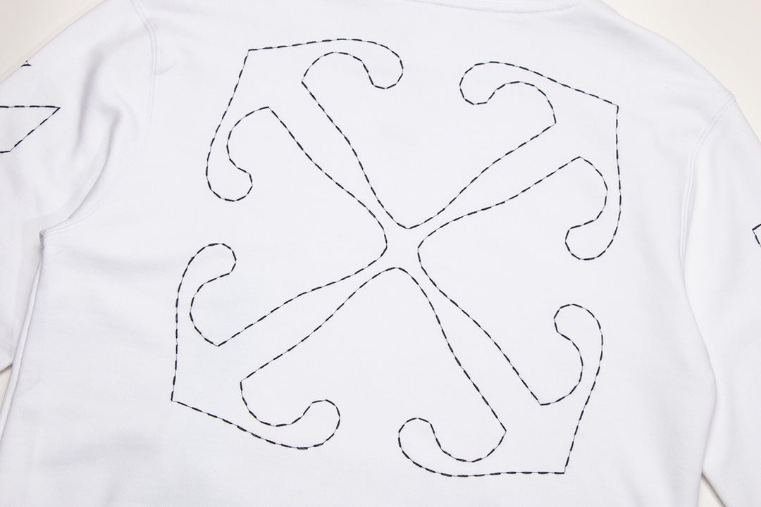 OFF-WHITE Sickle Sketch Embroidery Arrow Hoodie
