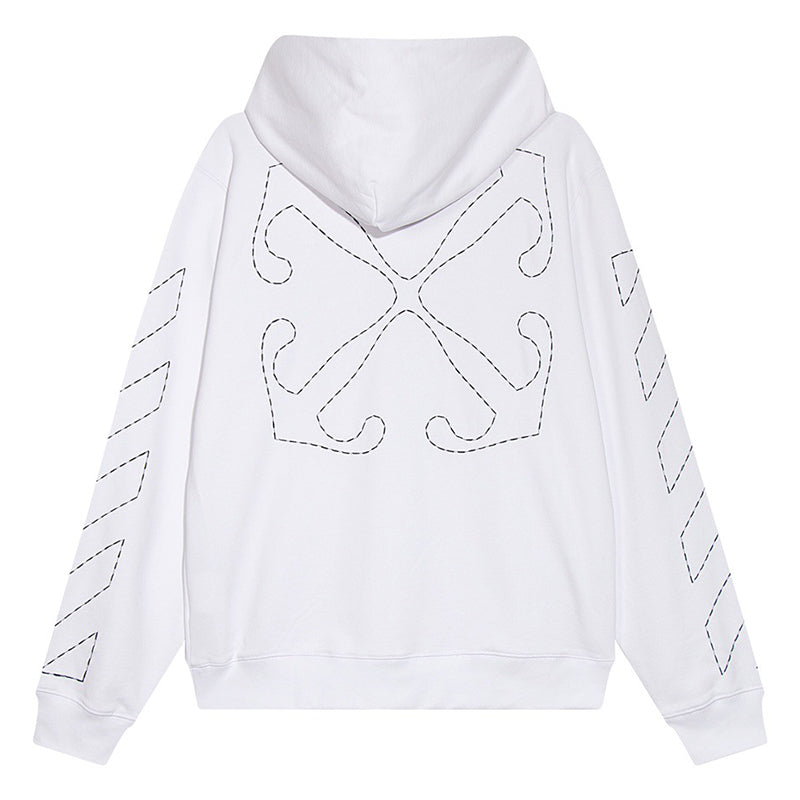 OFF-WHITE Sickle Sketch Embroidery Arrow Hoodie
