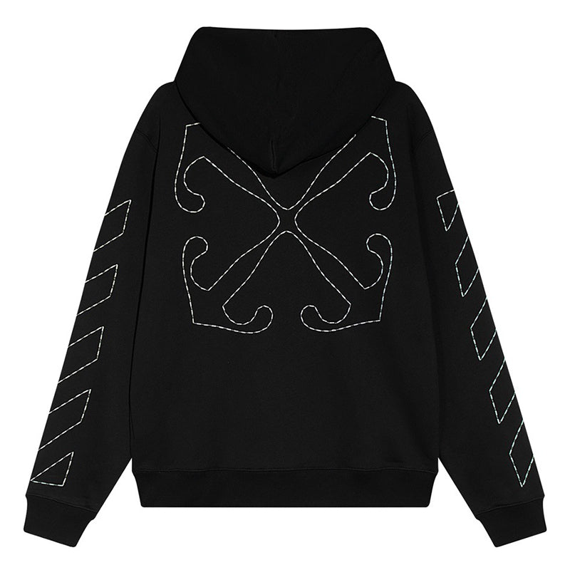 OFF-WHITE Sickle Sketch Embroidery Arrow Hoodie