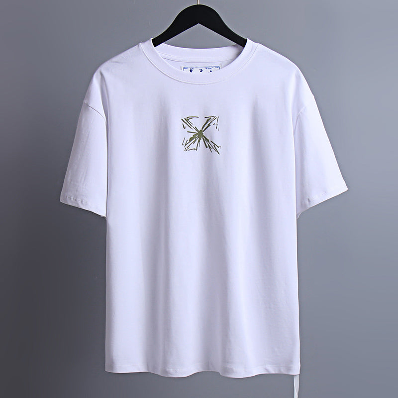 OFF-WHITE "WHT" Brushstroke Arrow Graphic T-Shirt
