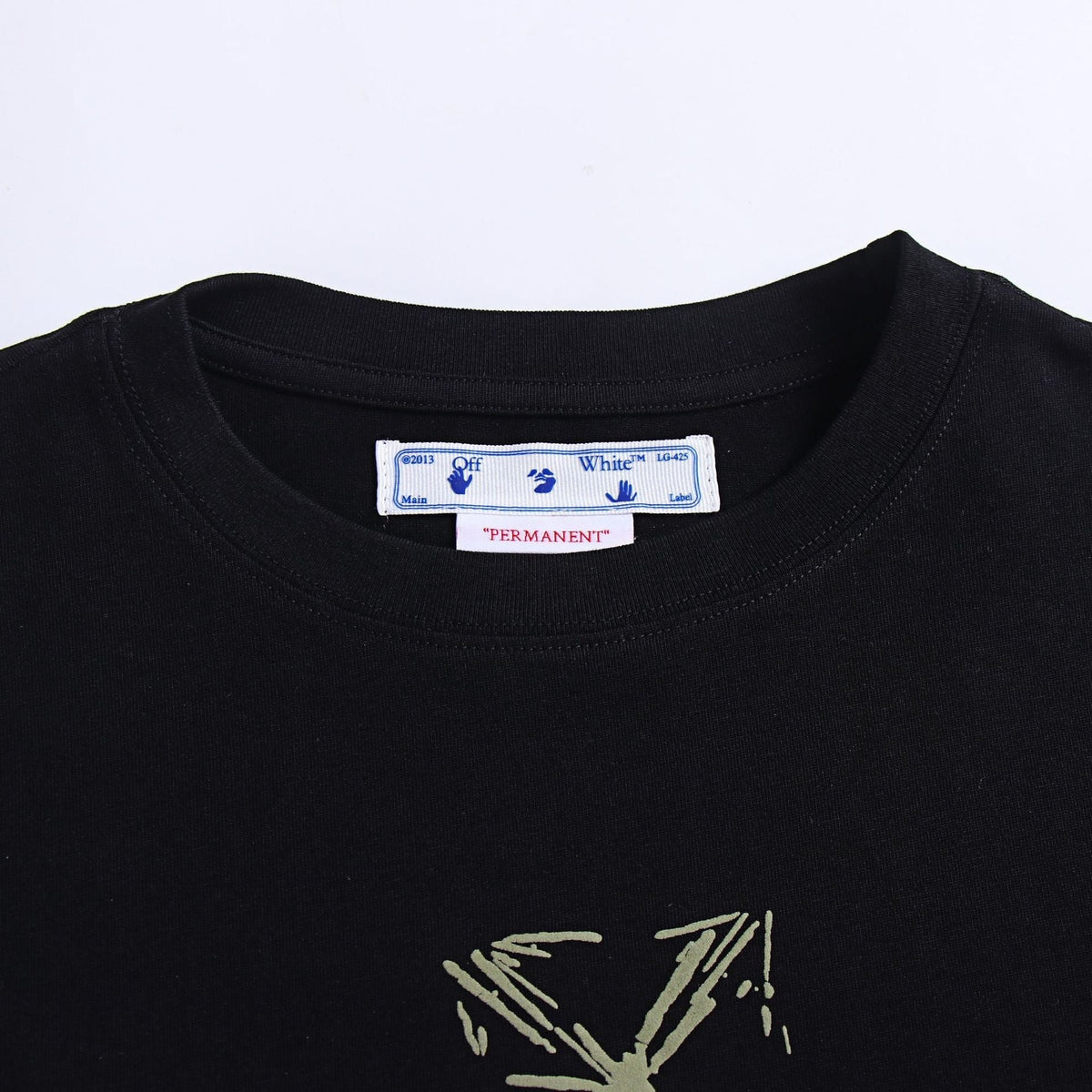 OFF-WHITE "WHT" Brushstroke Arrow Graphic T-Shirt