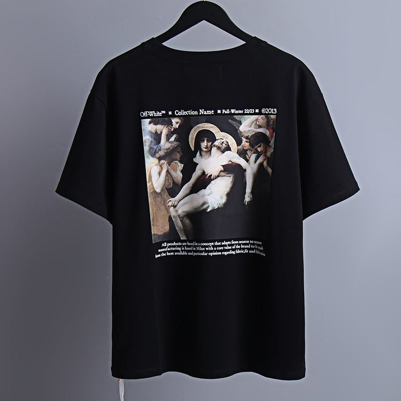 OFF-WHITE Pietà Renaissance Painting Graphic T-Shirt