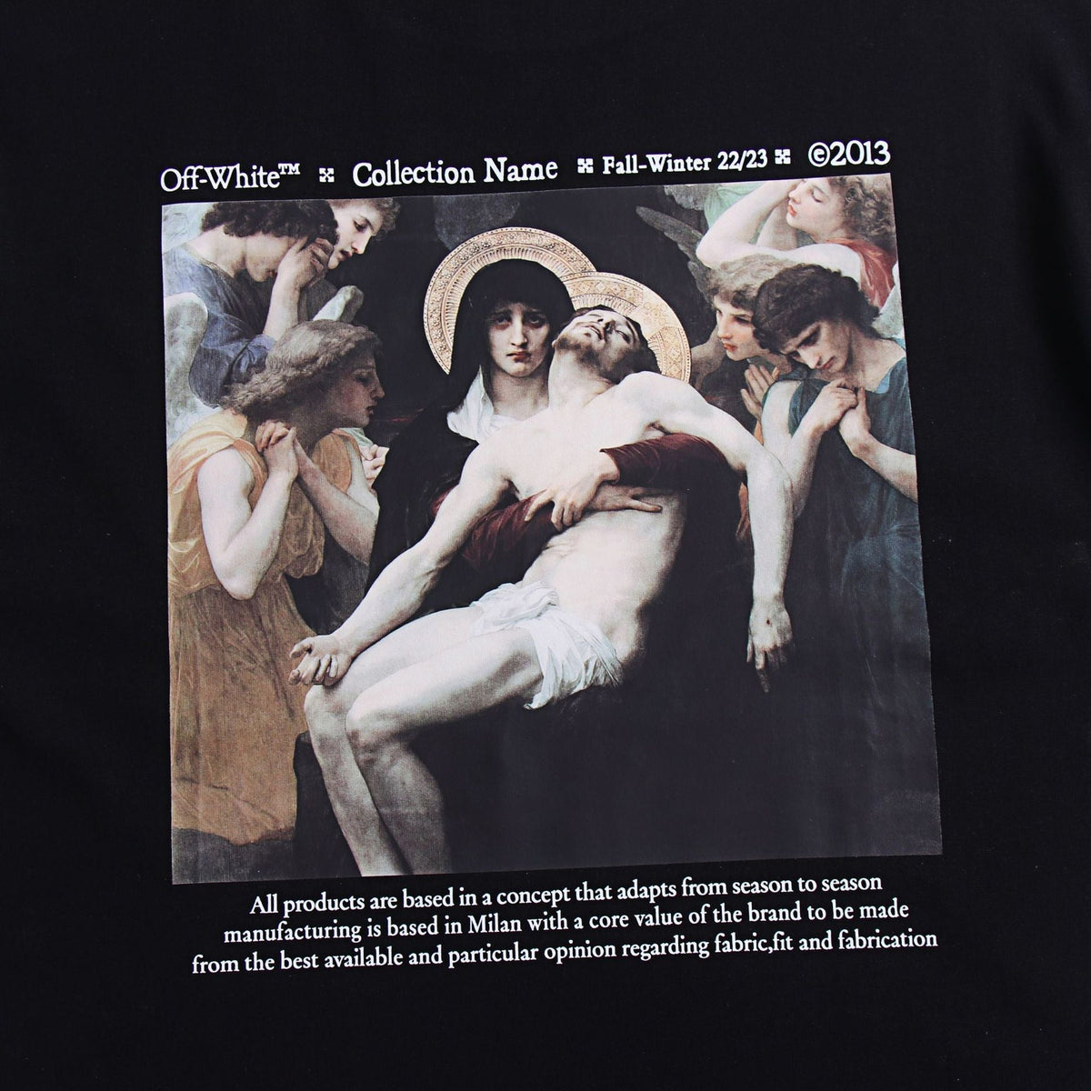 OFF-WHITE Pietà Renaissance Painting Graphic T-Shirt