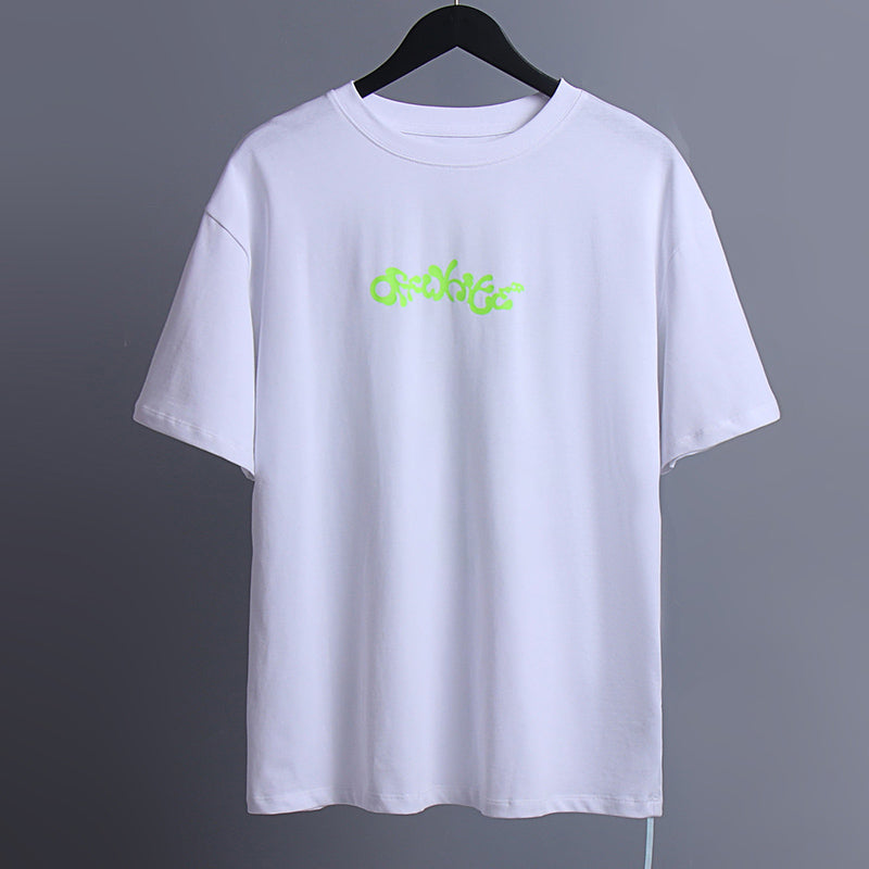 OFF-WHITE "Exactly The Opposite" Neon Arrow Graphic T-Shirt
