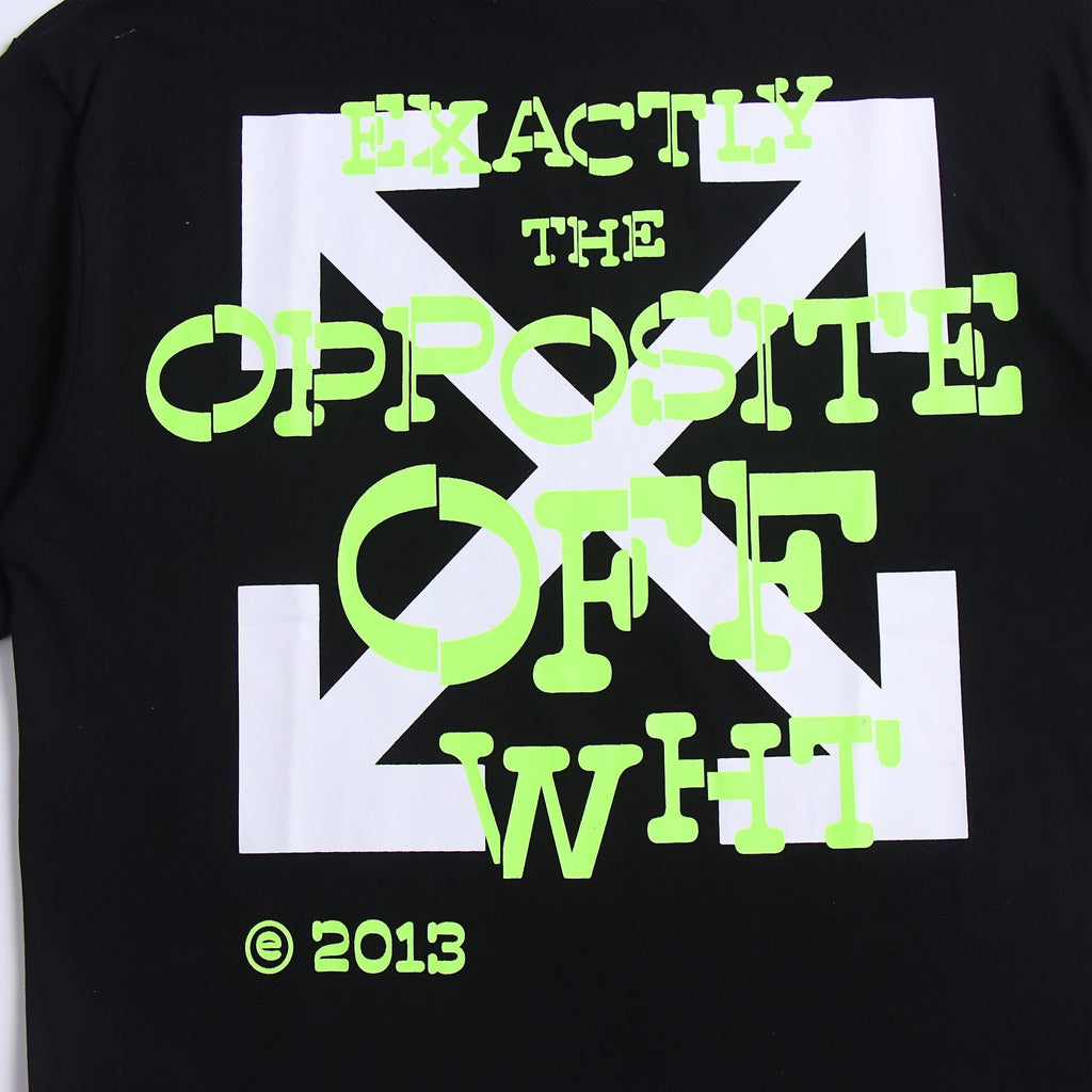 OFF-WHITE "Exactly The Opposite" Neon Arrow Graphic T-Shirt