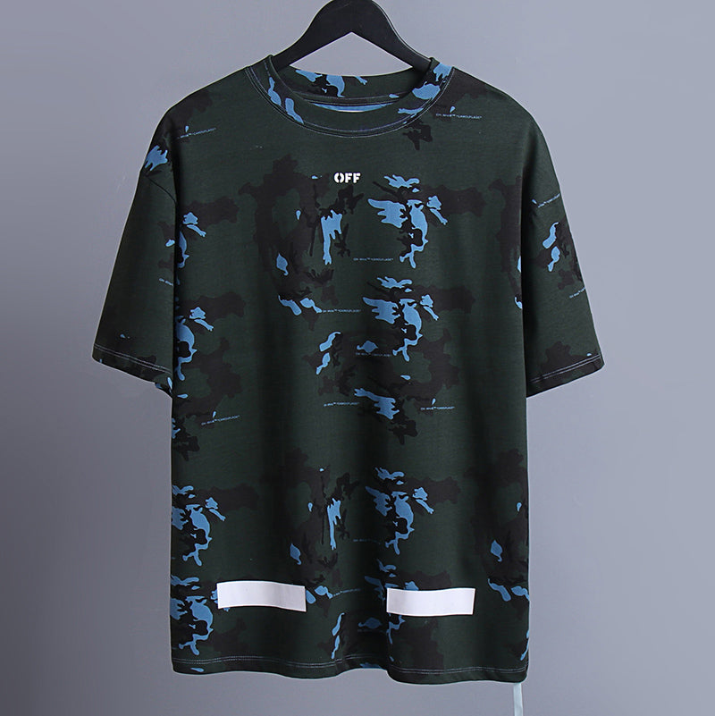OFF-WHITE "Seeing Things" Camo Arrow Graphic T-Shirt