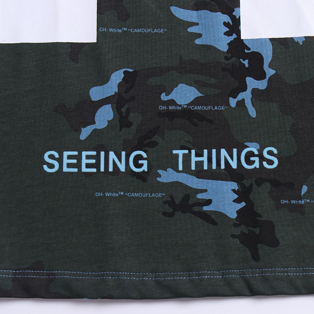 OFF-WHITE "Seeing Things" Camo Arrow Graphic T-Shirt