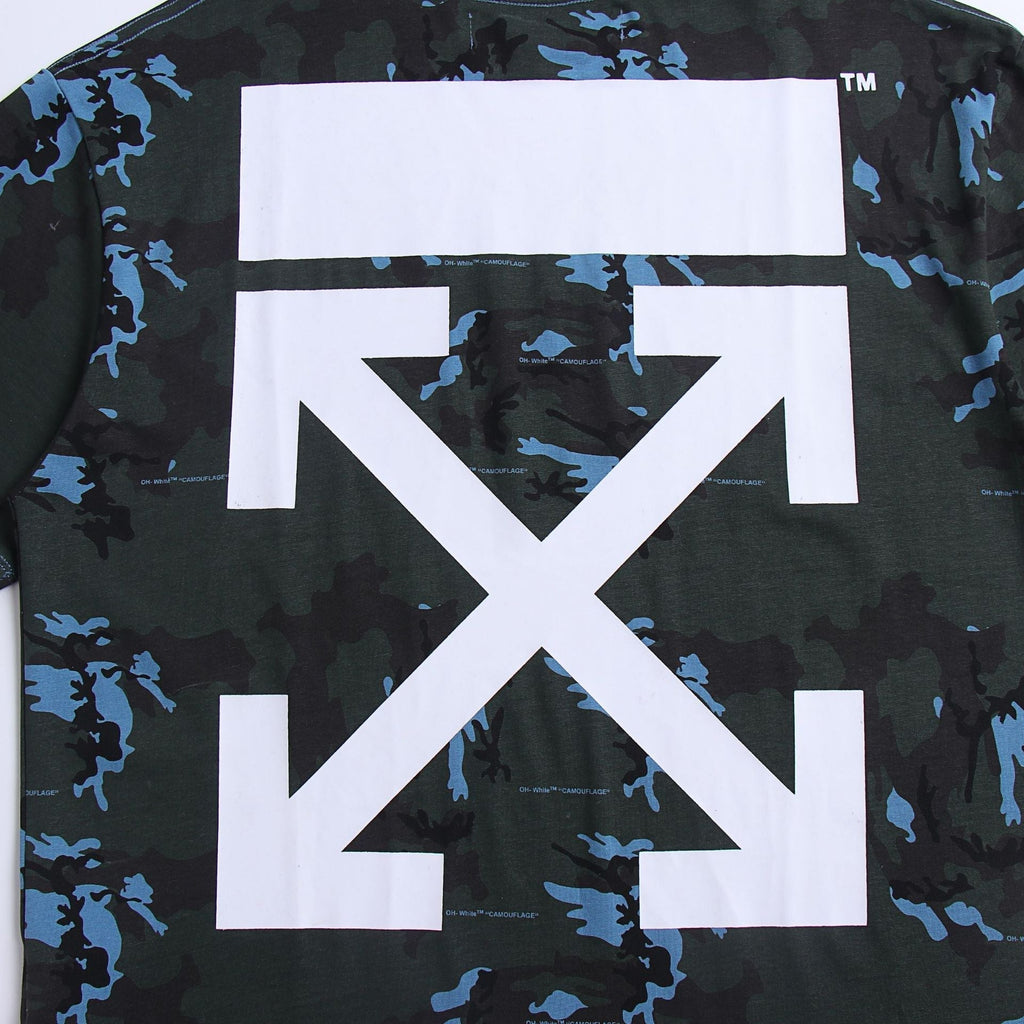 OFF-WHITE "Seeing Things" Camo Arrow Graphic T-Shirt
