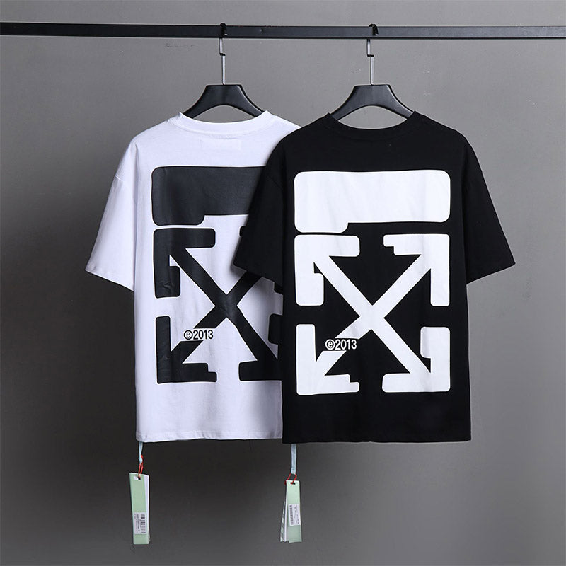 Off-White Alphabet Arrow Pattern T-Shirt (White/Black)