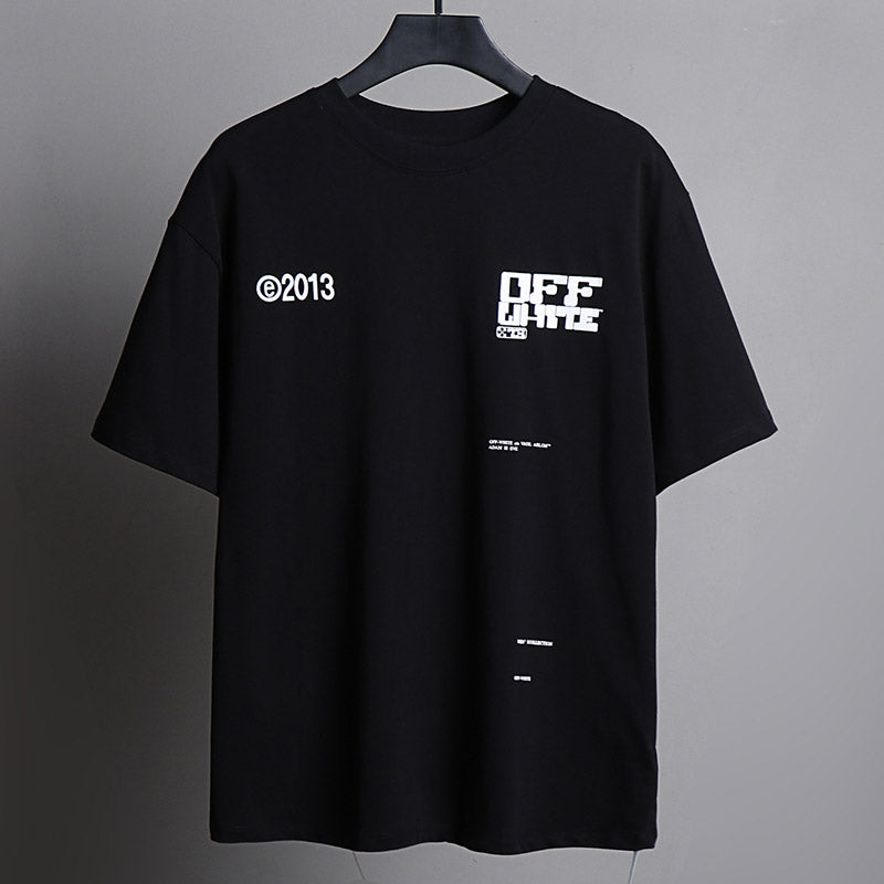 Off-White Alphabet Arrow Pattern T-Shirt (White/Black)