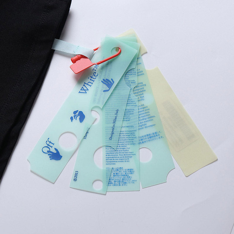 Off-White Cartoon Color Spelling Arrow Pattern T-Shirt