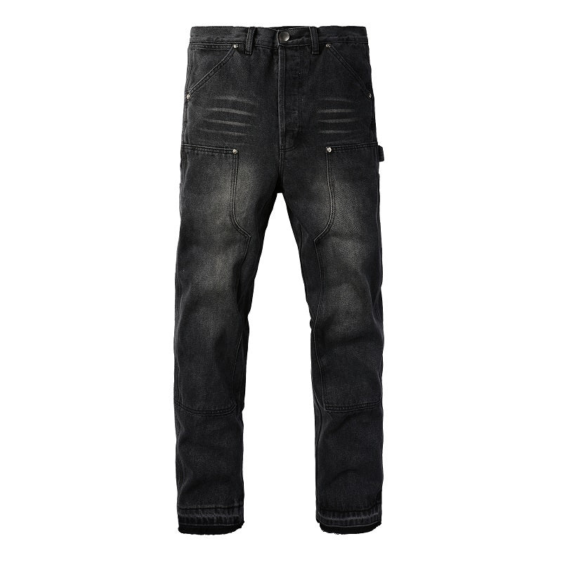 AMIRI Loose Jeans #9301 – Distressed Cotton Denim