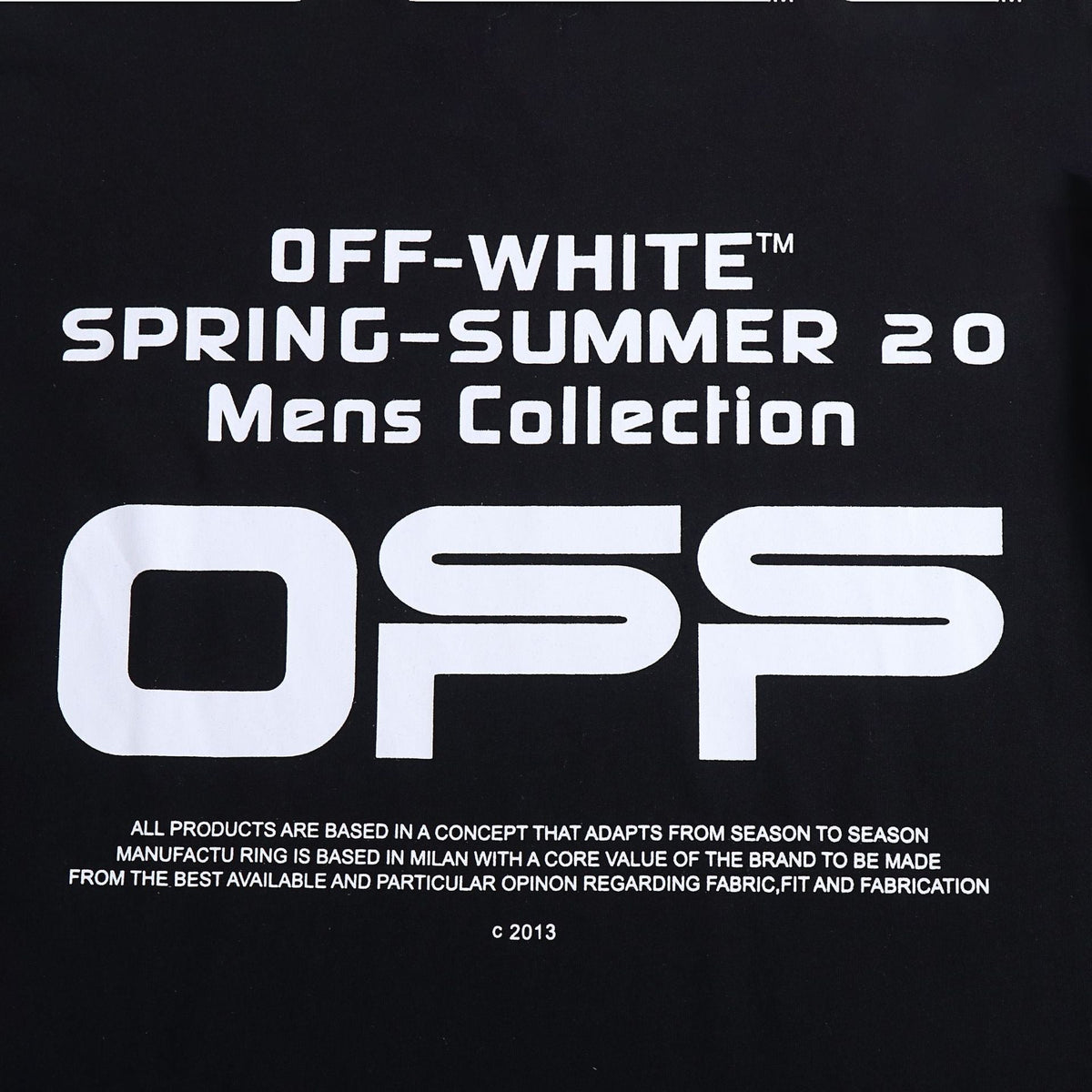 OFF-WHITE™ Spring-Summer Mens Collection Graphic T-Shirt