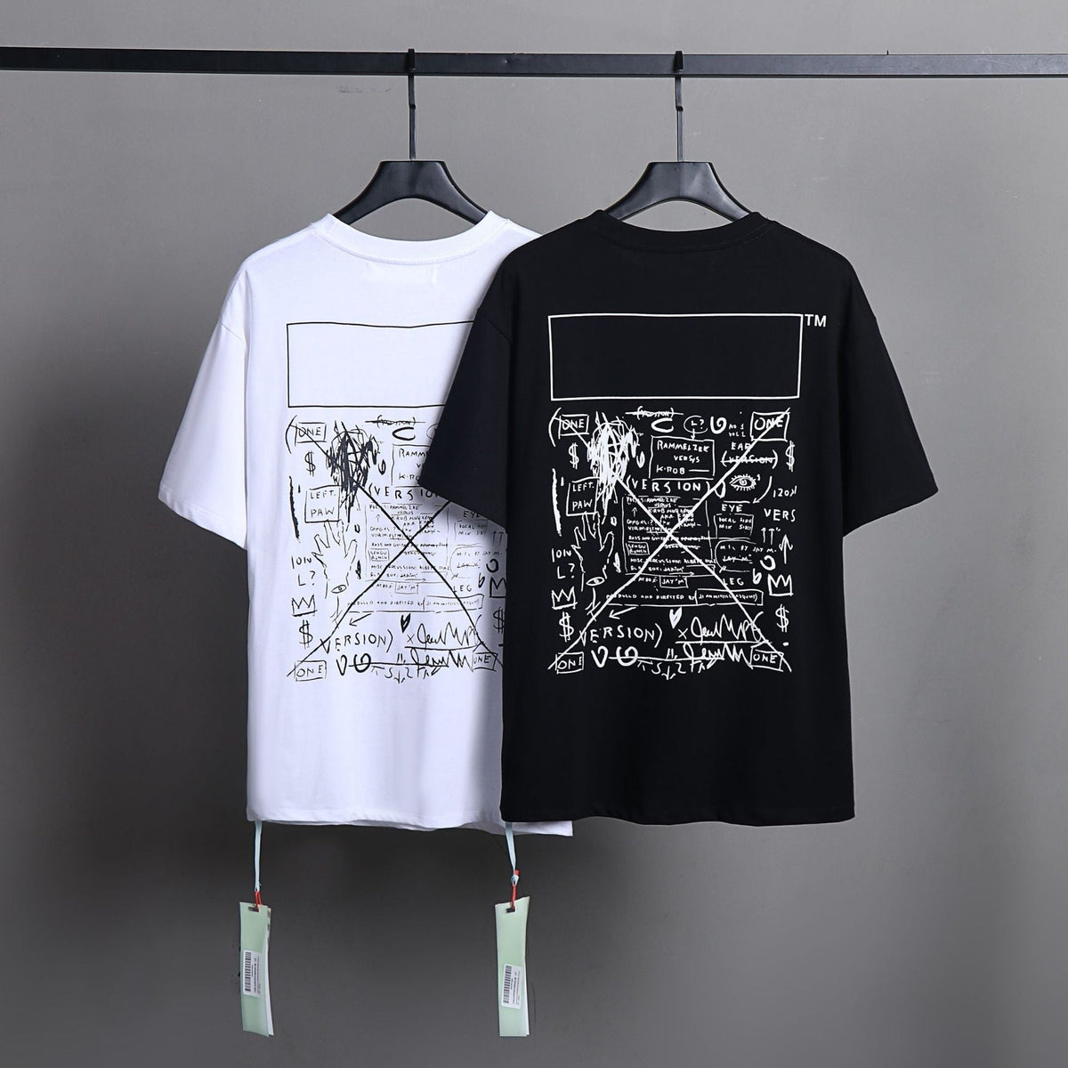OFF-WHITE™ x Basquiat Graffiti Art Graphic T-Shirt