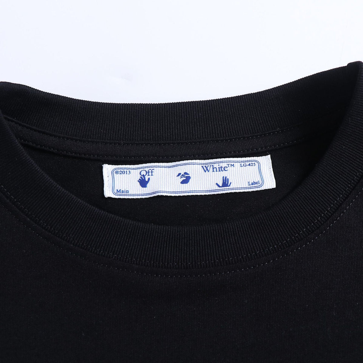 OFF-WHITE "No Fear" Flame Gothic Graphic T-Shirt