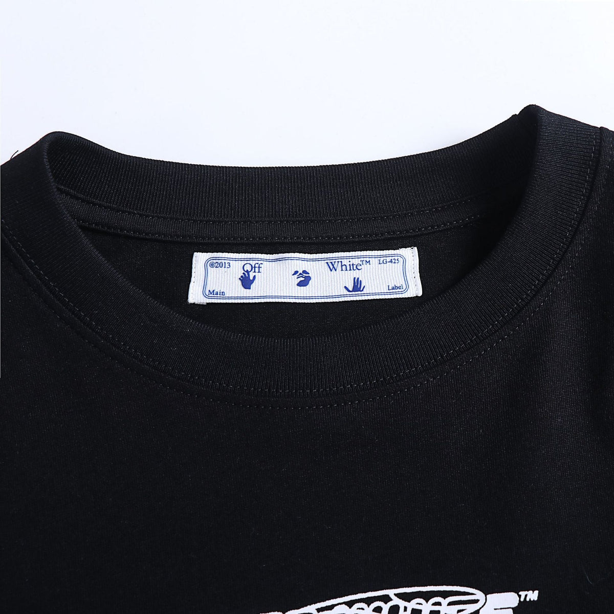 OFF-WHITE Pink Brushstroke Arrow Graphic T-Shirt