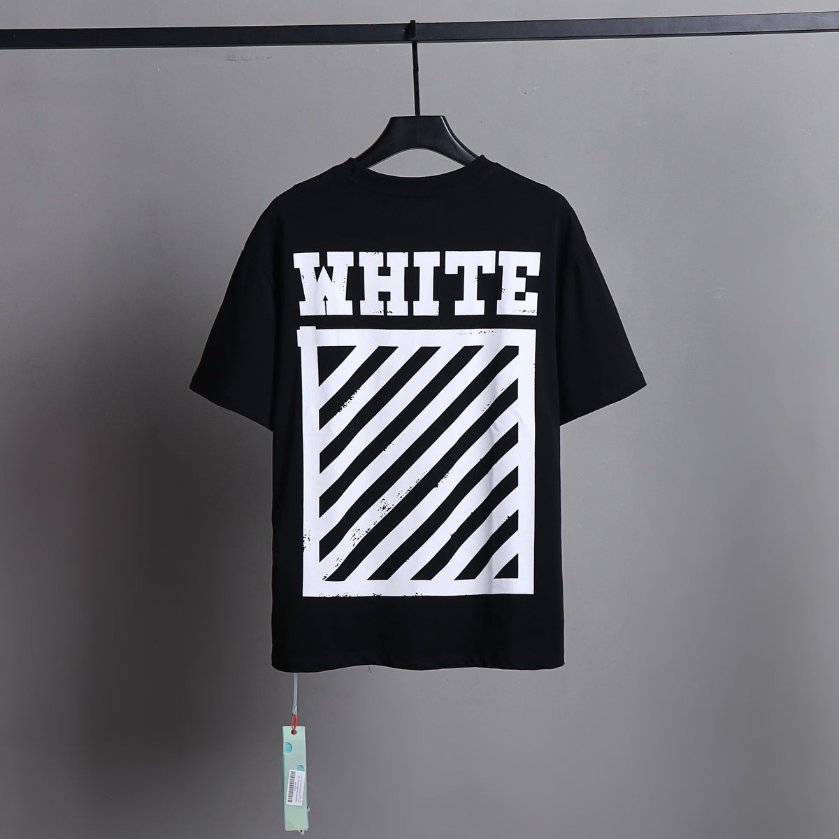 OFF-WHITE Diagonal Stripes 'WHITE' Graphic T-Shirt