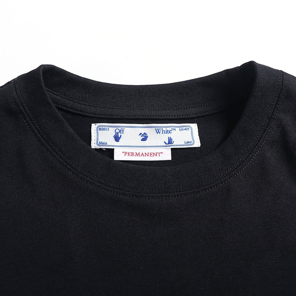 OFF-WHITE Diagonal Stripes 'WHITE' Graphic T-Shirt