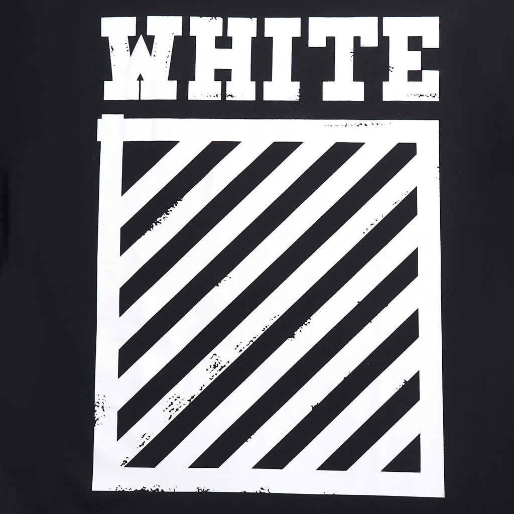 OFF-WHITE Diagonal Stripes 'WHITE' Graphic T-Shirt