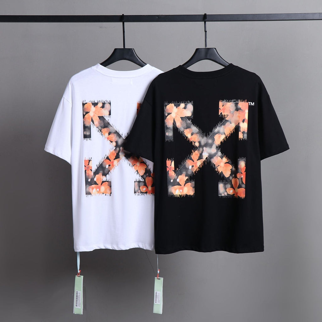 OFF-WHITE Floral Arrow Graphic T-Shirt