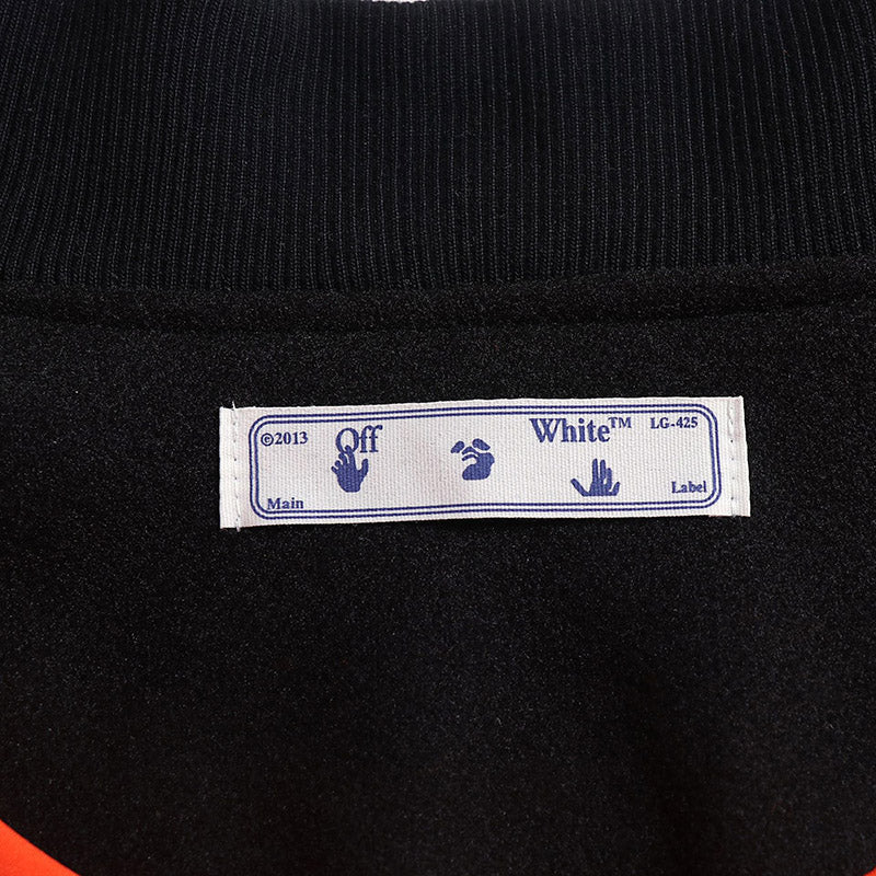 OFF WHITE Baseball Jacket – Signature Loose Fit