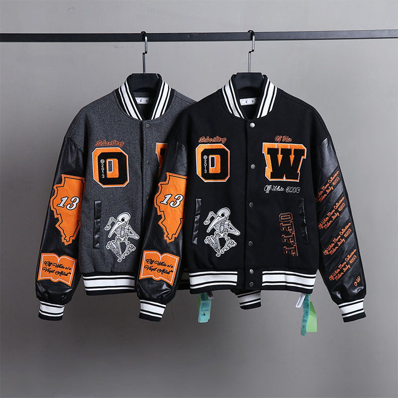 OFF WHITE Baseball Jacket – Premium Streetwear Layer