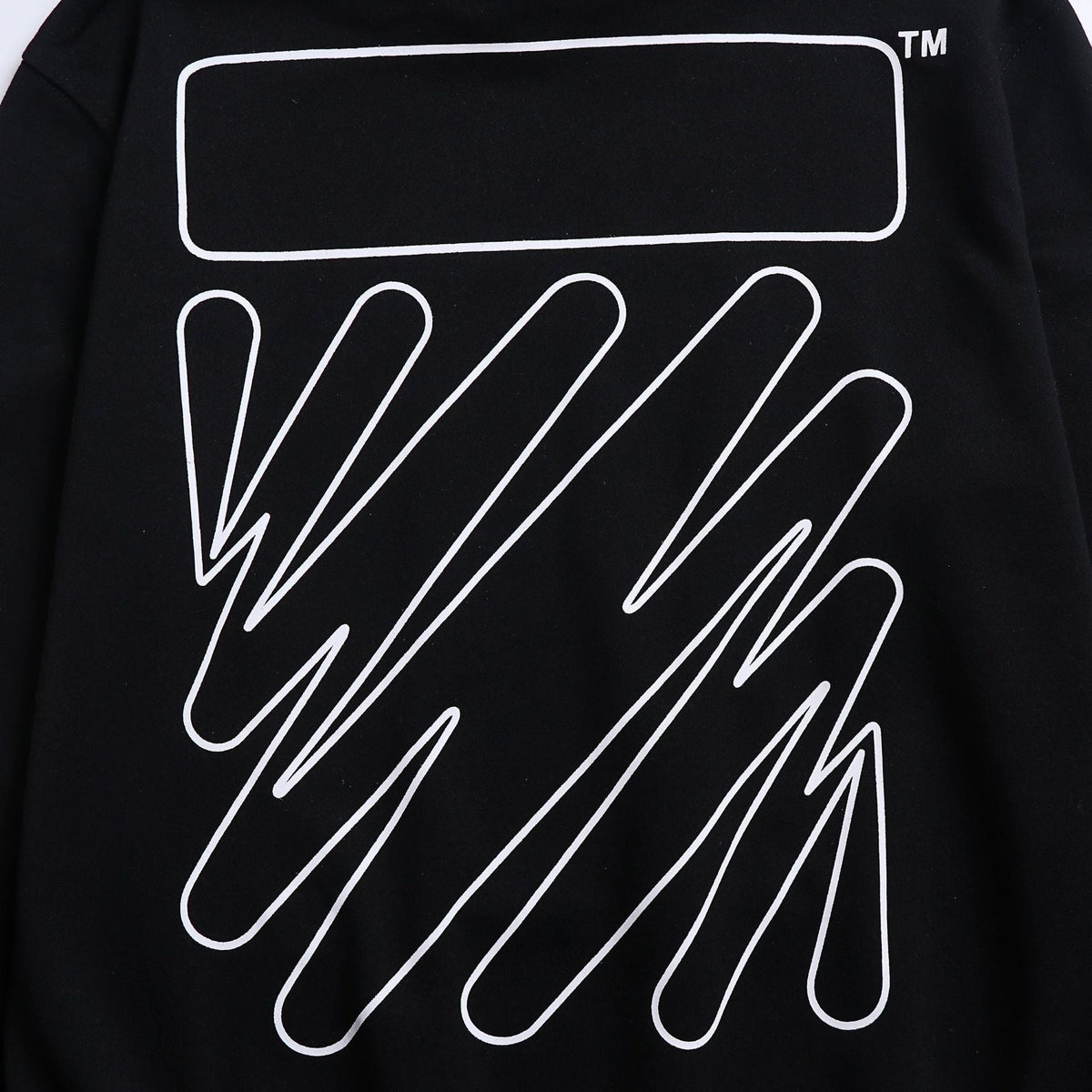 Off-White Outline Diagonal Stripe Hoodie – Pullover Fleece