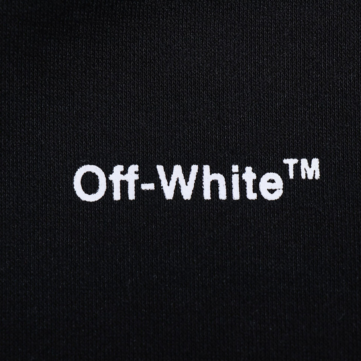 Off-White Outline Diagonal Stripe Hoodie – Pullover Fleece