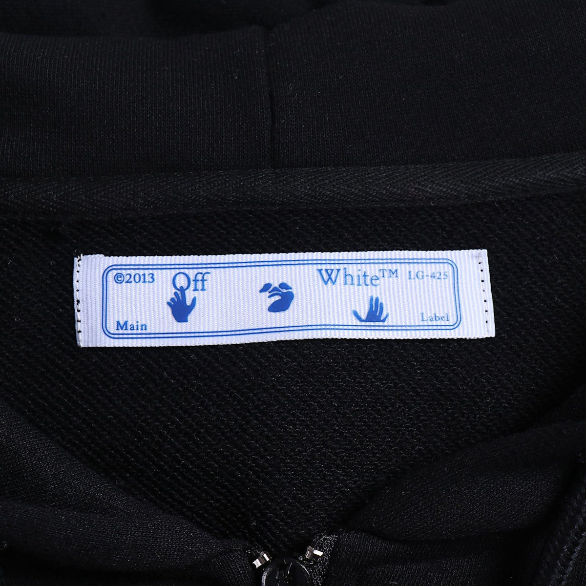 Off-White Chain Arrow Zip Hoodie – Black Fleece