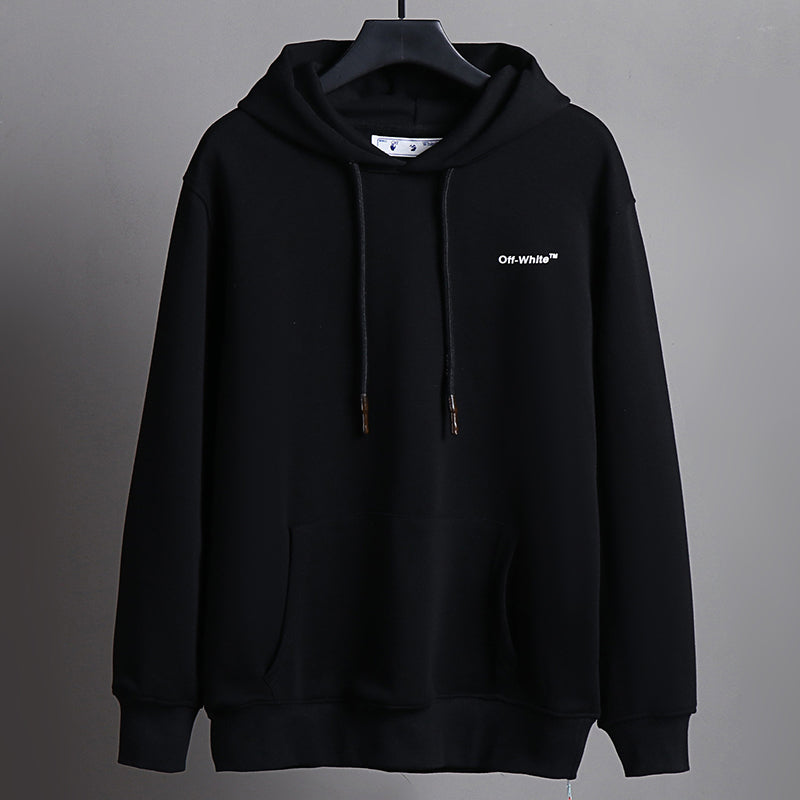 Off-White Chain Arrow Hoodie – Pullover Fleece